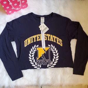 🇺🇸 VS PINK United States Navy Cropped Top 🇺🇸